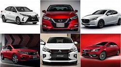 รถเก๋งสีแดงเหมา